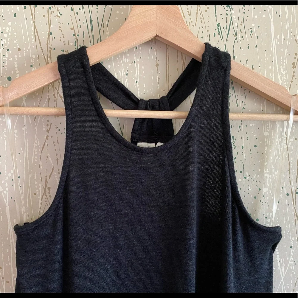 GAP softspun knit Racerback maxi dress black size XS - Picture 3 of 6